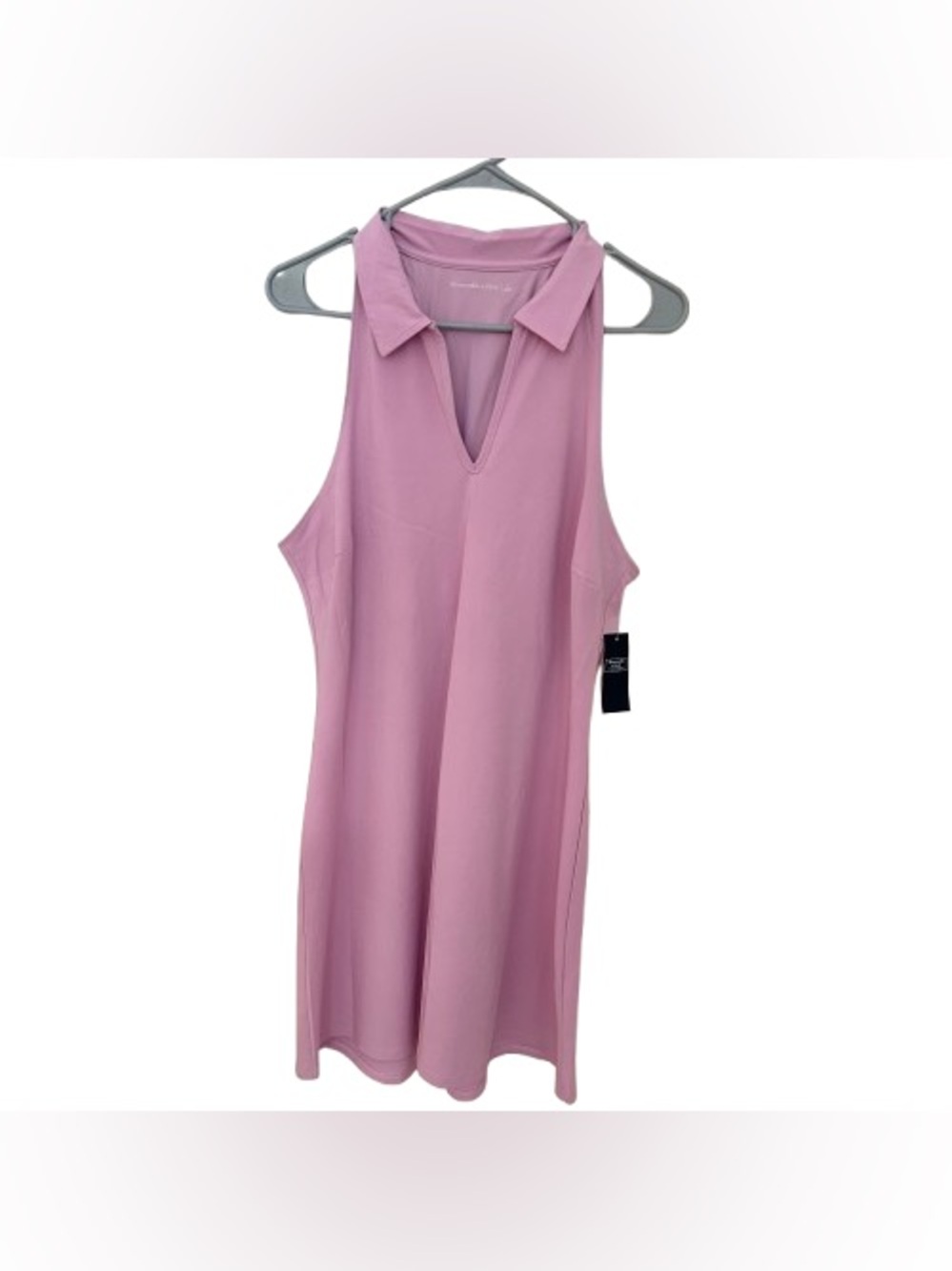NWT Abercrombie & Fitch Sleeveless Collared Light Pink Mini Dress